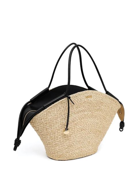 LOEWE large Paseo raffia tote bag - Neutrals