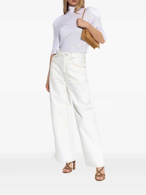 Jacquemus high-neck top - White