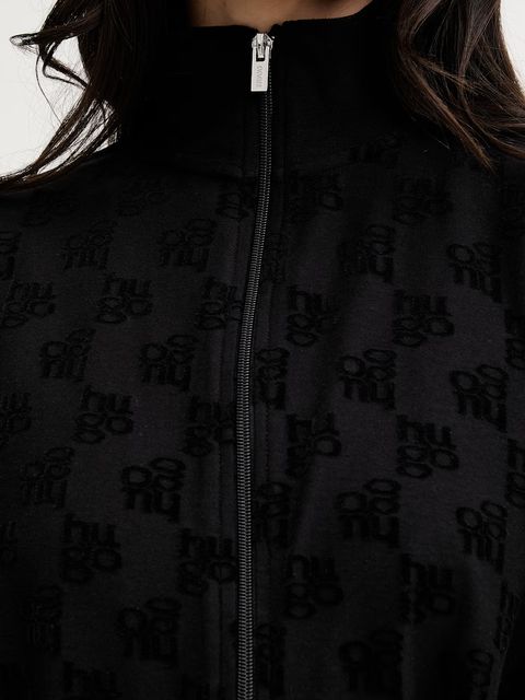 HUGO bluza lounge TERRYMONOGRAM_JACKET