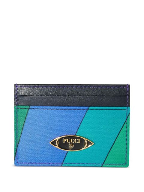 PUCCI Iride-pattern cardholder - Blue - zdjęcie produktu nr 1