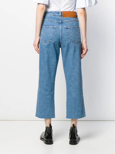 LOEWE cropped jeans - Blue