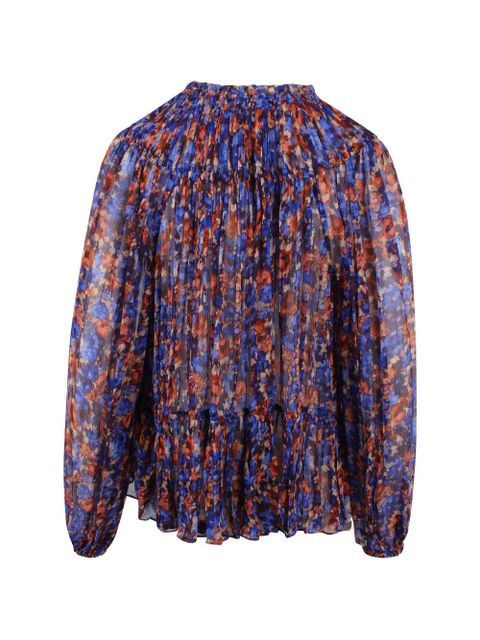 Ulla Johnson floral ruffled top - Blue - zdjęcie produktu nr 2