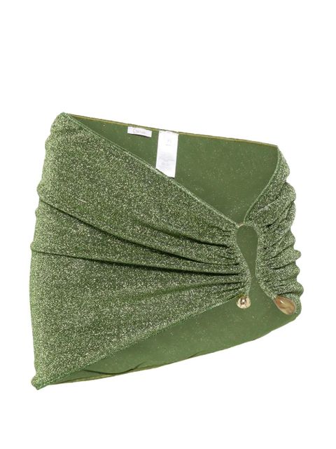 Oséree Lumière appliqué-detail mini skirt - Green - zdjęcie produktu nr 1