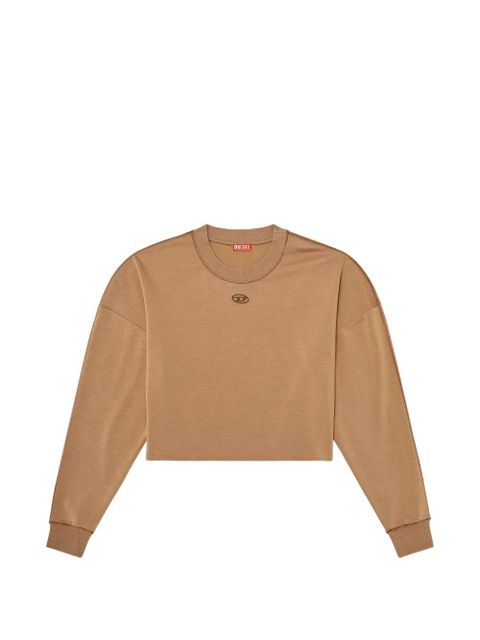 Diesel logo-detail cropped sweatshirt - Neutrals - zdjęcie produktu nr 1