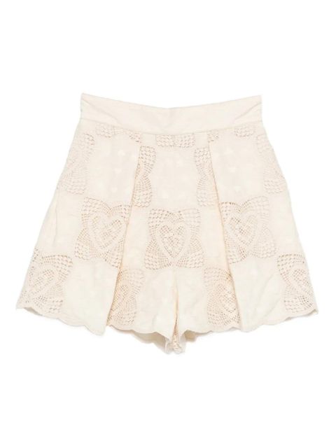 ZIMMERMANN Wanderlust tuck shorts - Neutrals - zdjęcie produktu nr 1