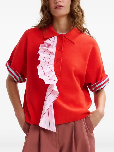 Essentiel Antwerp Jumble short-sleeve polo shirt - Red