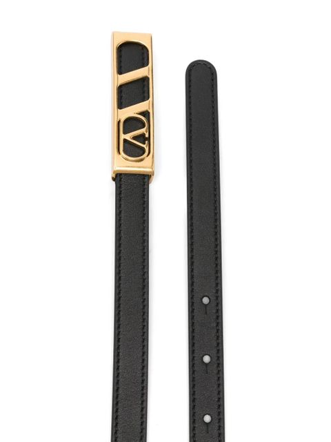Valentino Garavani VLogo-signature rectangular-buckle belt - Black - zdjęcie produktu nr 2