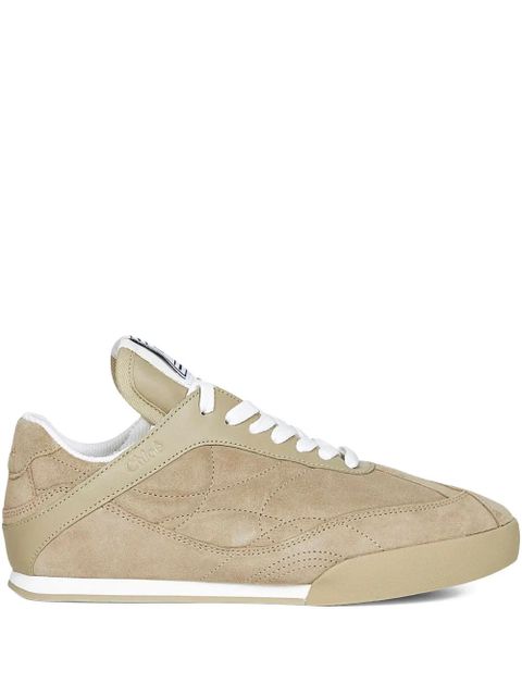 Chloé Kick suede sneakers - Neutrals - zdjęcie produktu nr 1
