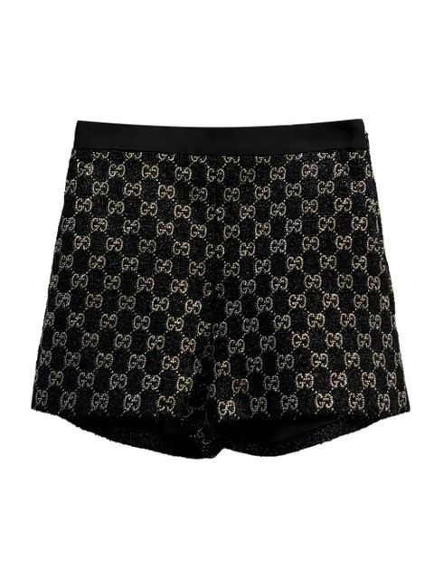 Gucci logo-pattern mini shorts - Black - zdjęcie produktu nr 1
