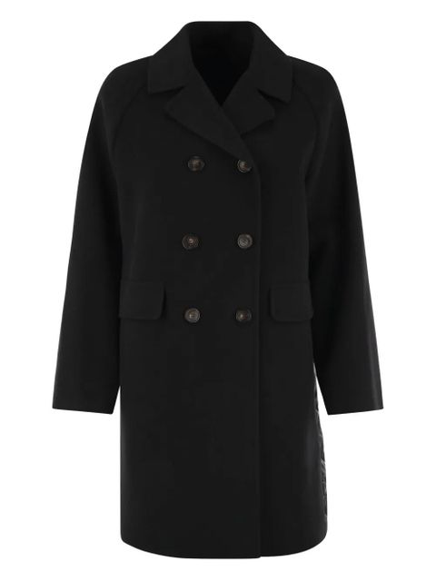 Weekend Max Mara quilted wool double-breasted coat - Black - zdjęcie produktu nr 1