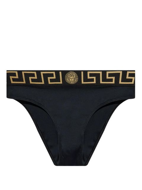 Versace logo-waistband bikini bottoms - Black - zdjęcie produktu nr 2