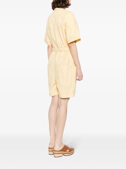 MARANT ÉTOILE Kiara cotton playsuit - Yellow