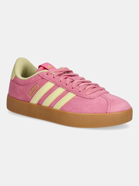 adidas sneakersy zamszowe Vl Court 3.0 damskie kolor różowy JR8647 - zdjęcie produktu nr 1