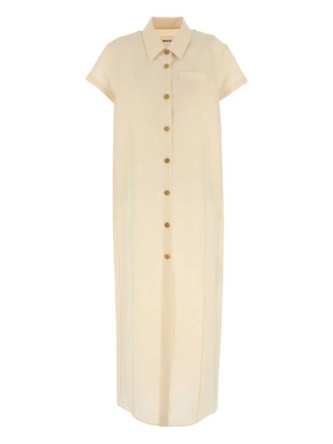 KHAITE midi shirt dress - Neutrals - zdjęcie produktu nr 1