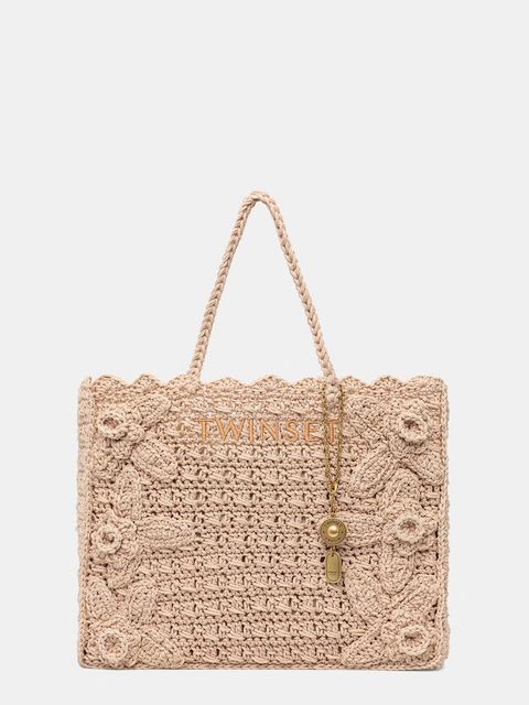 Twinset torebka shopper damska pleciona - zdjęcie produktu nr 1