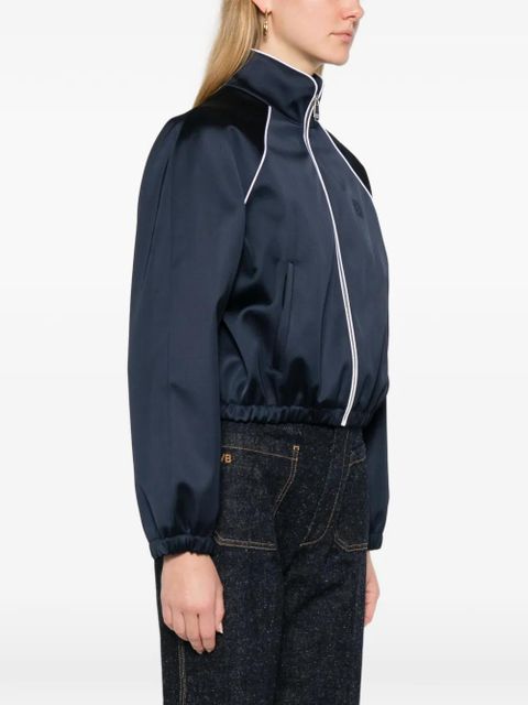 SANDRO piped-trim zipped jacket - Blue - zdjęcie produktu nr 2