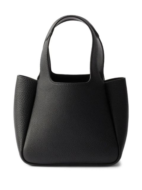 Prada mini leather tote bag - Black