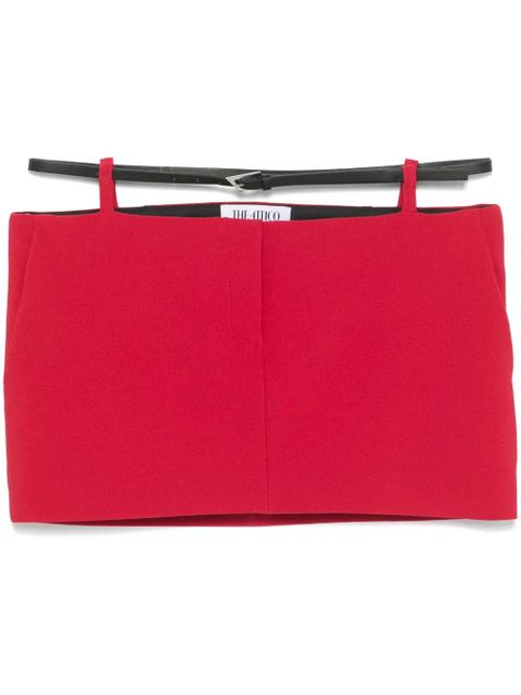 The Attico belted mini skirt - Red - zdjęcie produktu nr 1