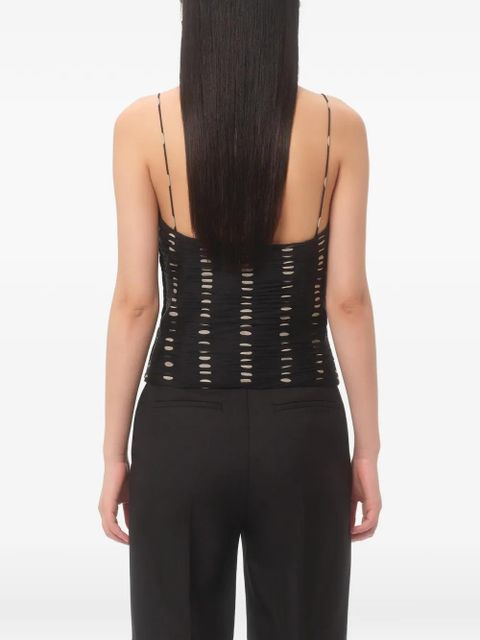 Valentino Garavani Plusdepois-print chiffon top - Black