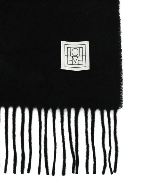TOTEME fringed scarf - Black - zdjęcie produktu nr 2