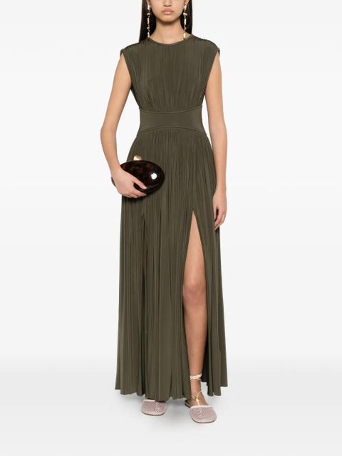 ZIMMERMANN Luna pleated sleeveless dress - Green - zdjęcie produktu nr 2