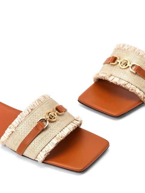 Versace Medusa woven slides - Neutrals