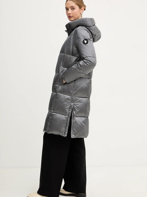 Mos Mosh kurtka puchowa damska kolor szary zimowa