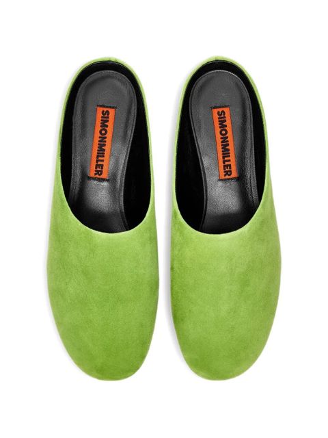 Simon Miller Riad suede mules - Green - zdjęcie produktu nr 2