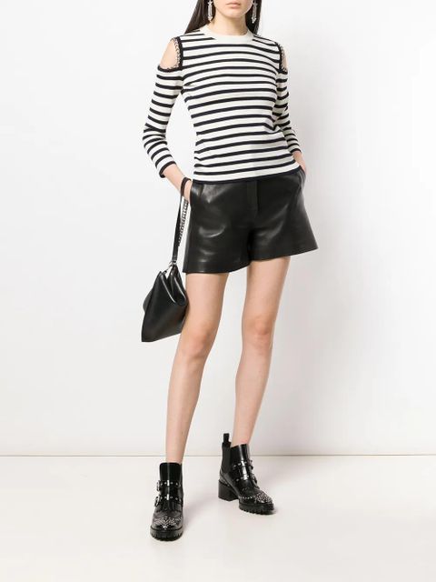 Alexander McQueen chain-embellished striped jumper - Neutrals - zdjęcie produktu nr 2