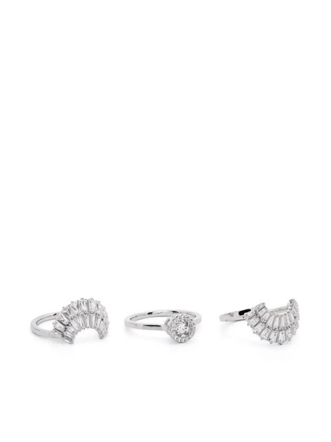 Swarovski Idyllia rings (set of three) - Silver