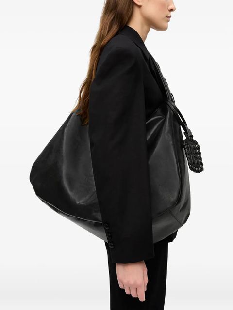 GANNI XXL leather shoulder bag - Black - zdjęcie produktu nr 2