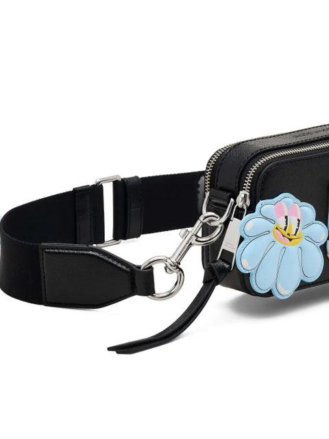 Marc Jacobs x Hattie Stewart flower-embellishment crossbody bag - Black