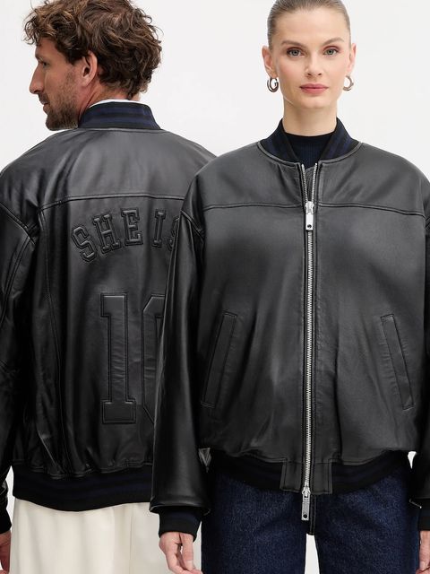 MAX&Co. kurtka bomber skórzana - zdjęcie produktu nr 1