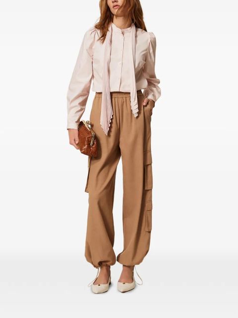 TWINSET elasticated-waistband cargo pants - Neutrals - zdjęcie produktu nr 2