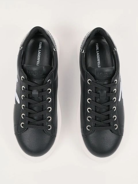 Karl Lagerfeld sneakersy skórzane KAPRI kolor czarny KL62572A