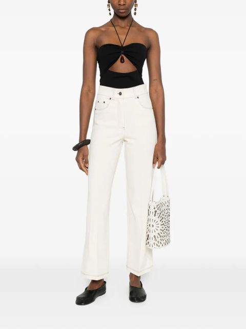 Max Mara straight leg seam jeans - Neutrals