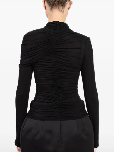 Magda Butrym draped ruched top - Black