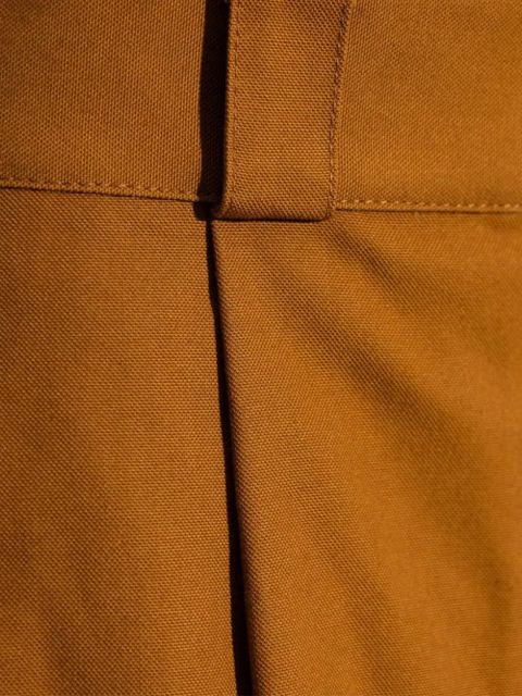 Balenciaga pleated wide-leg cropped trousers - Brown - zdjęcie produktu nr 2