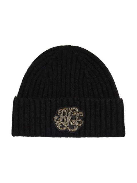 Lauren Ralph Lauren czapka z dodatkiem wełny kolor czarny 454P04511 - zdjęcie produktu nr 1