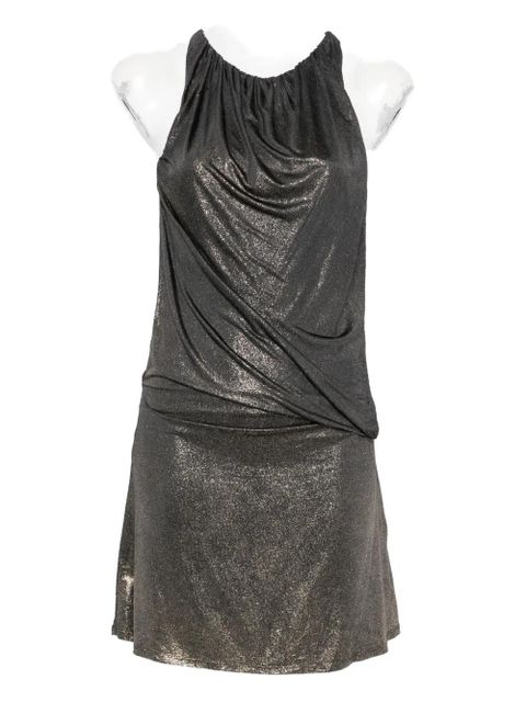 Diesel metallic-effect mini dress - Grey
