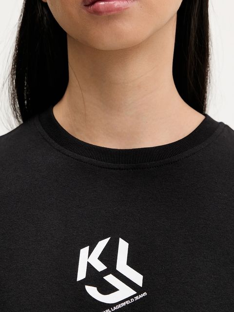 Karl Lagerfeld Jeans t-shirt damski kolor czarny B1W17086
