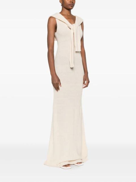 Aya Muse Vao sleeveless maxi dress - Neutrals