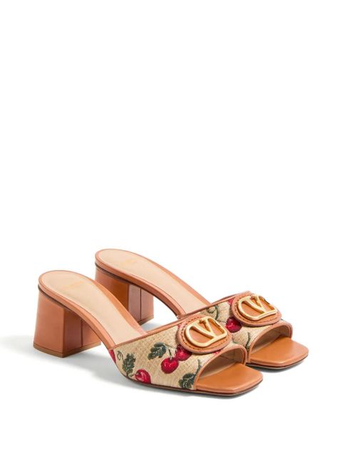 Valentino Garavani 60mm VLogo Signature Cherryfic sandals - Neutrals