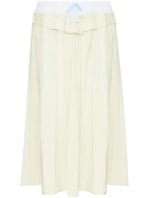 Maison Margiela poplin midi skirt - Yellow - zdjęcie produktu nr 1