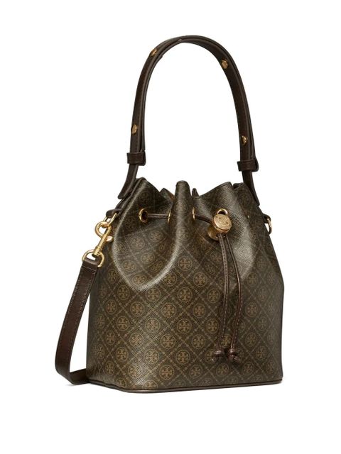 Tory Burch T Monogram bucket bag - Brown - zdjęcie produktu nr 2