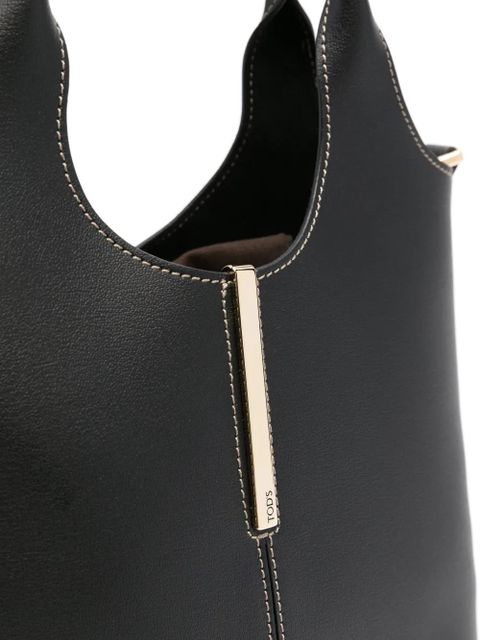 Tod's mini leather tote bag - Black