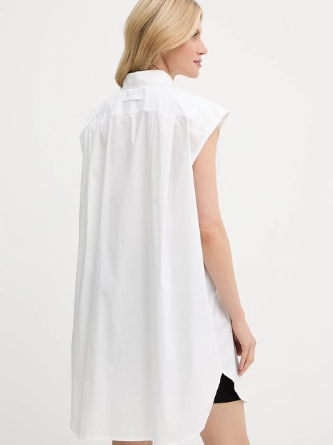 G-Star koszula damska kolor biały relaxed z kołnierzykiem klasycznym D26541-D321