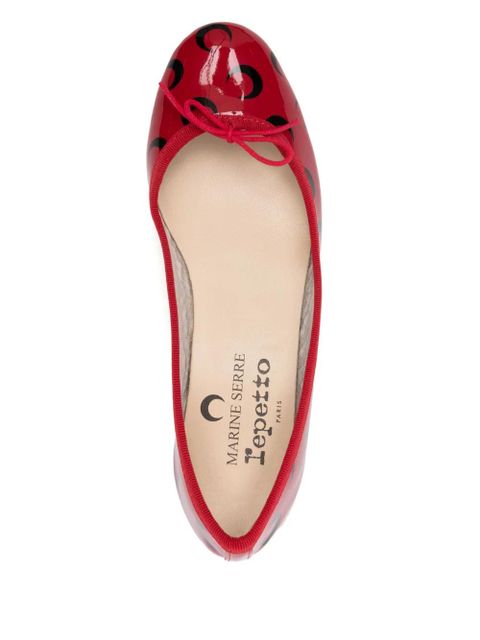 Marine Serre x Repetto 30mm Camille pumps - Red