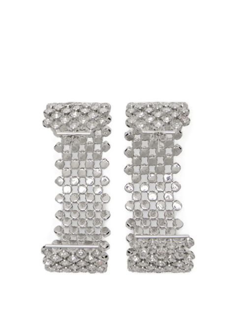 Blumarine rhinestone-embellished earrings - Silver