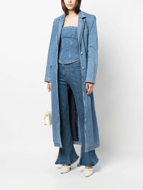Magda Butrym single-breasted denim coat - Blue - zdjęcie produktu nr 2